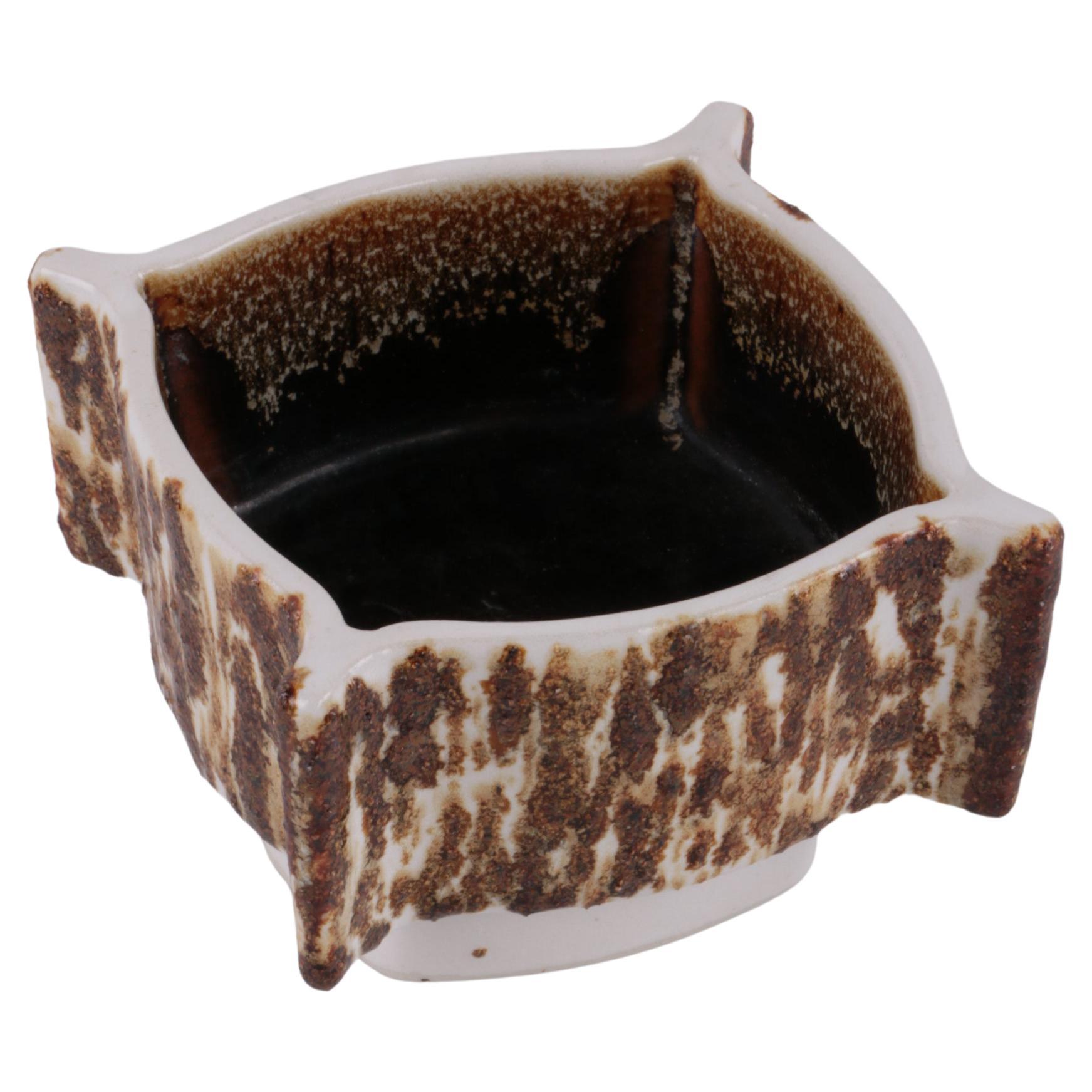 Vintage Yamasan Ikebana Bowl Beautiful Ceramics from Japan 1960s For