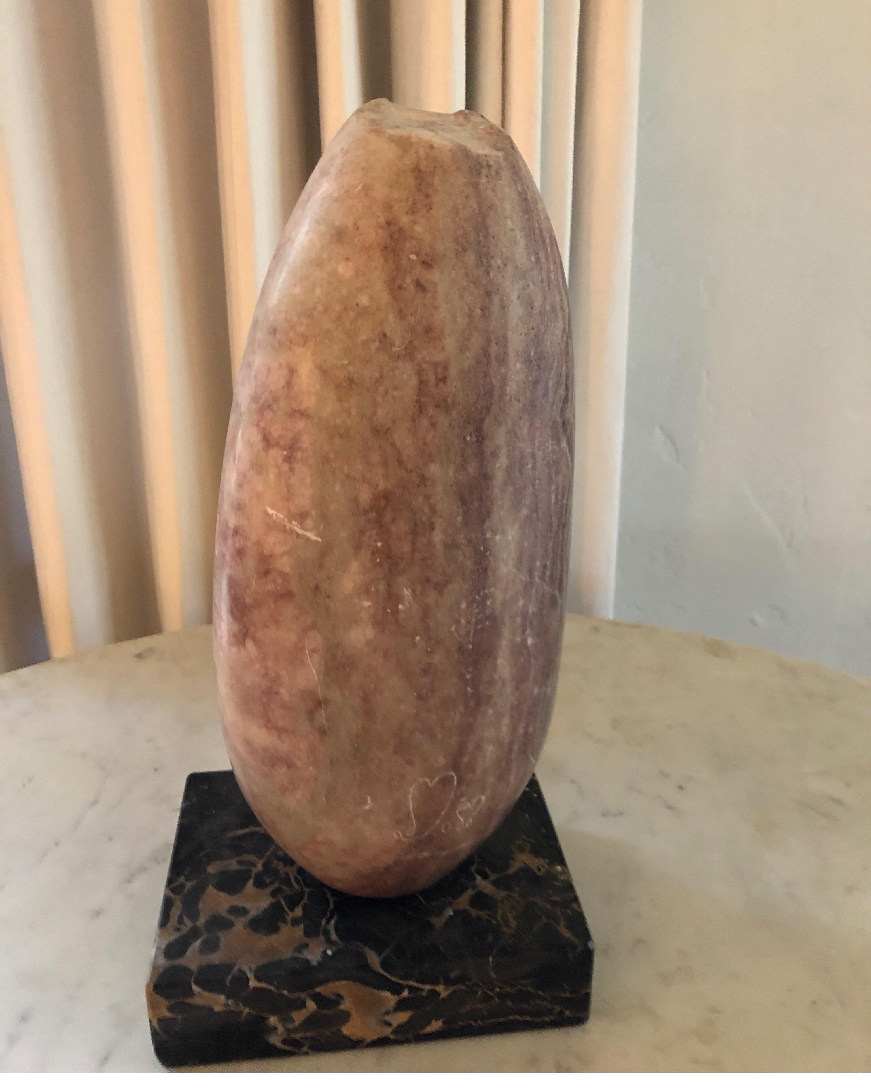 Vintage Yehuda Dodd Roth Signed Stone Sculpture For Sale 1