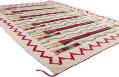 Antique Southwestern-Style Yeibichai-Figure Kilim Rug Early 20th Century