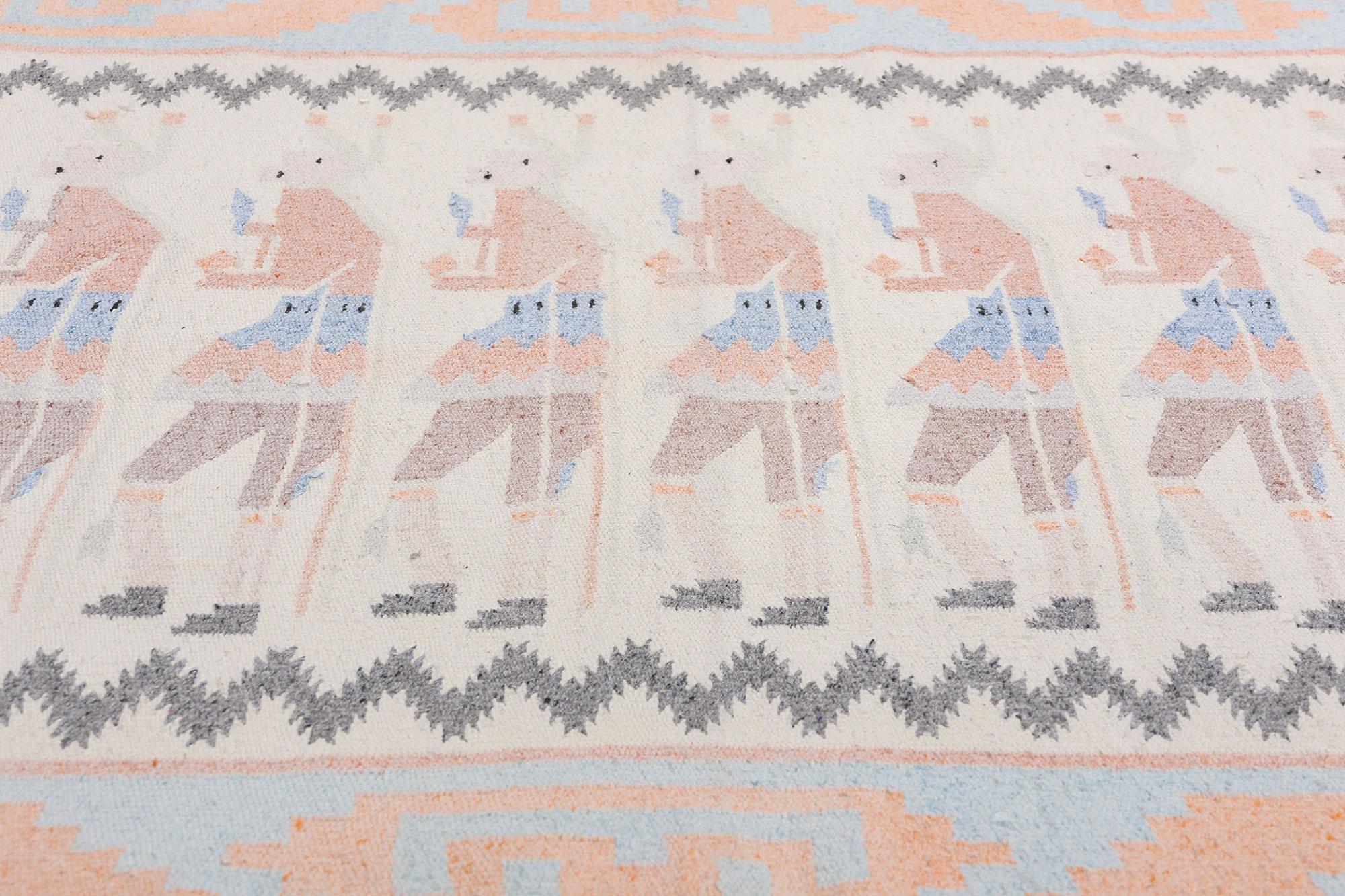 Tessuto a mano Tessuto vintage in stile Navajo di Yeibichai in vendita