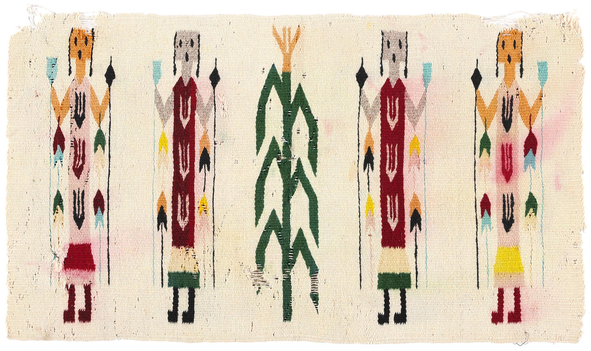 Vintage Yeibichai Navajo-Style Textile For Sale 3