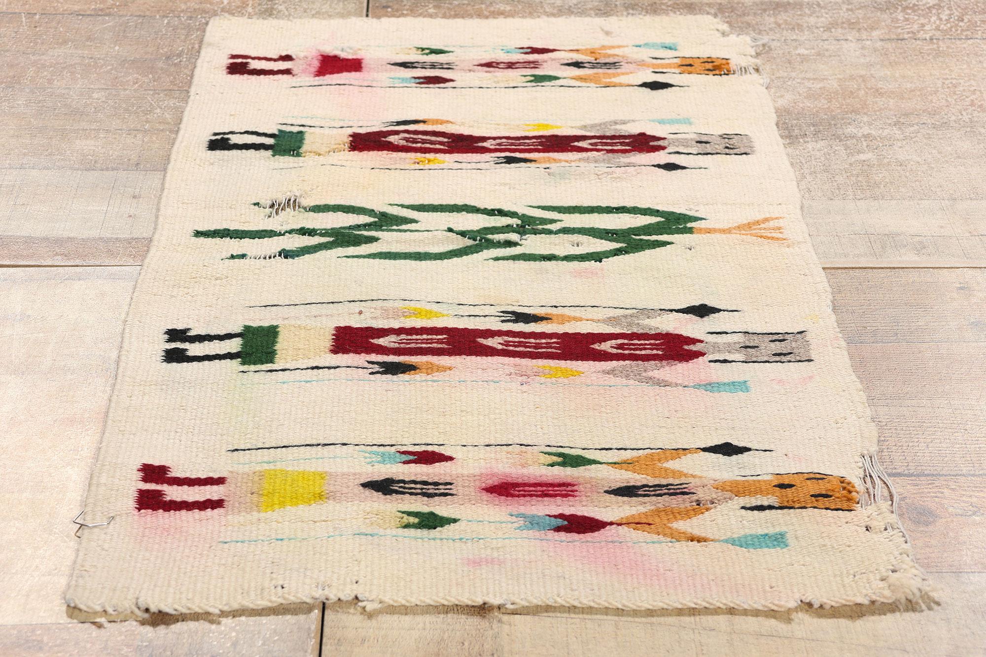 Vintage Yeibichai Navajo-Style Textile For Sale 1