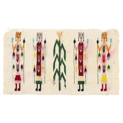 Textile vintage Yeibichai Navajo