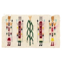 Textil vintage de estilo navajo Yeibichai