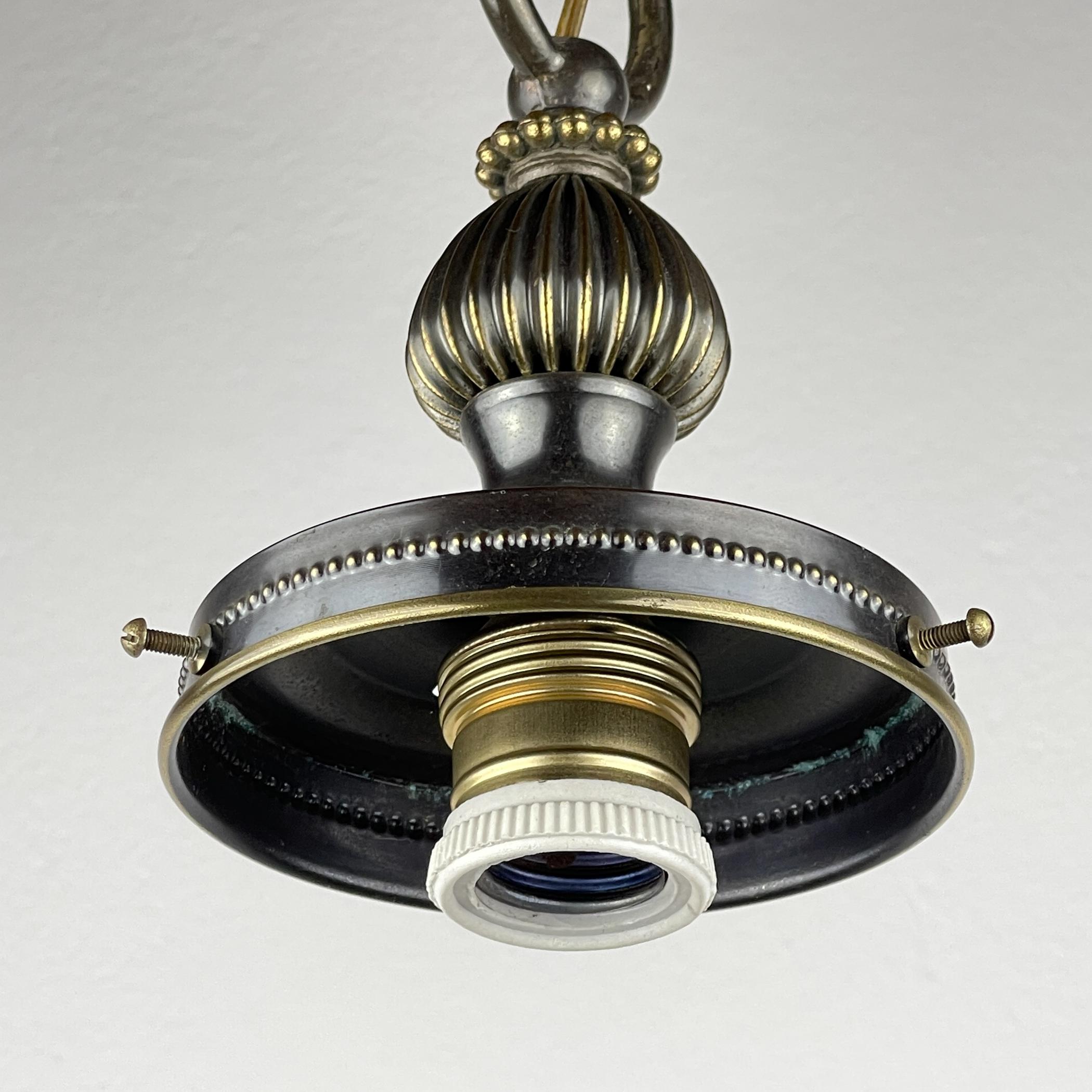 Vintage yelllow murano sphere ball pendant lamp Italy 1970s For Sale 7