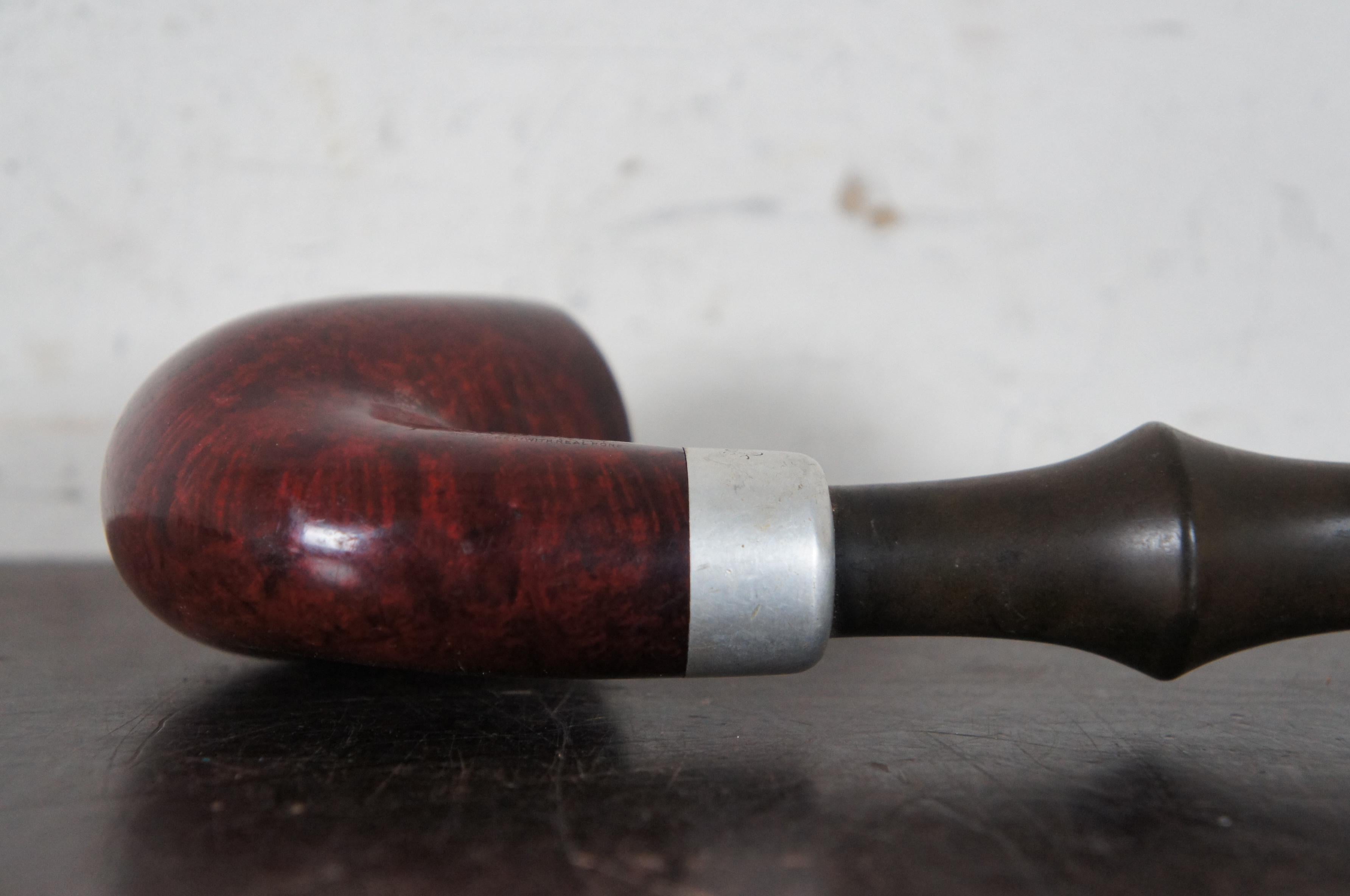 Hardwood Vintage Yello Bole Imperial Algerian Bruyere Briar Sherlock Smoking Pipe