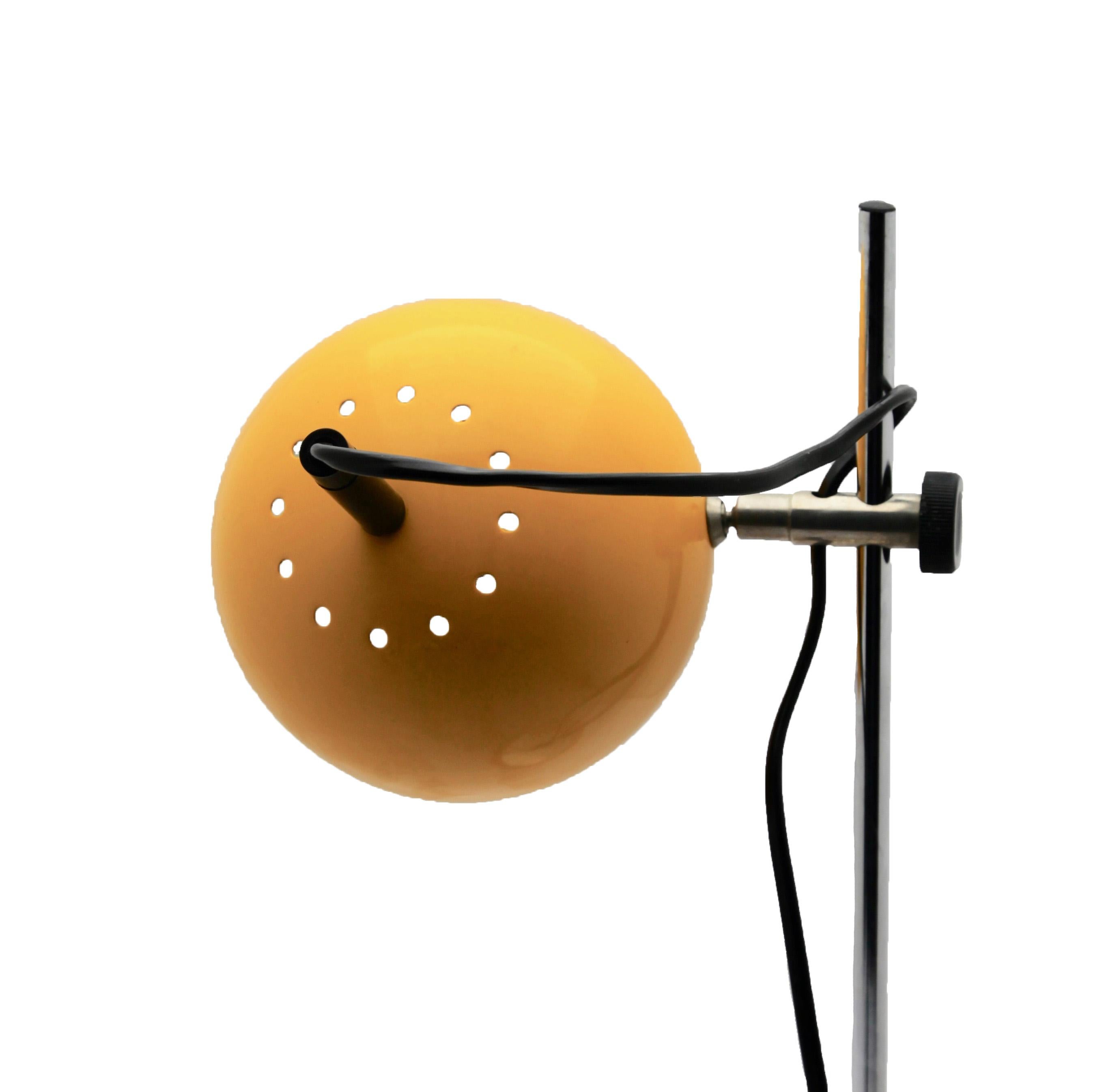 Vintage Yellow Adjustable Desk Side Table Lamp By Gura Leuchten At