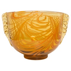 Vintage Yellow and Orange Vase, 20th Century, Europe, 1960s