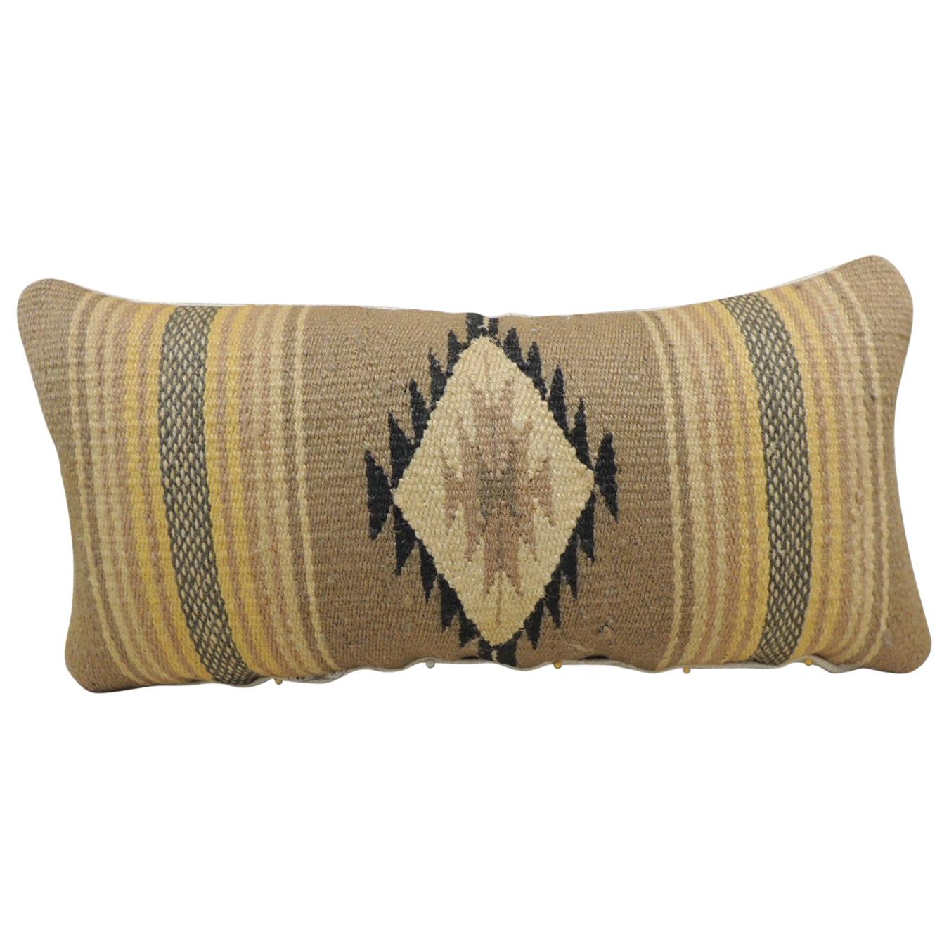 Black and Tan Woven Designer Lumbar Pillow Covers For Sale at 1stDibs