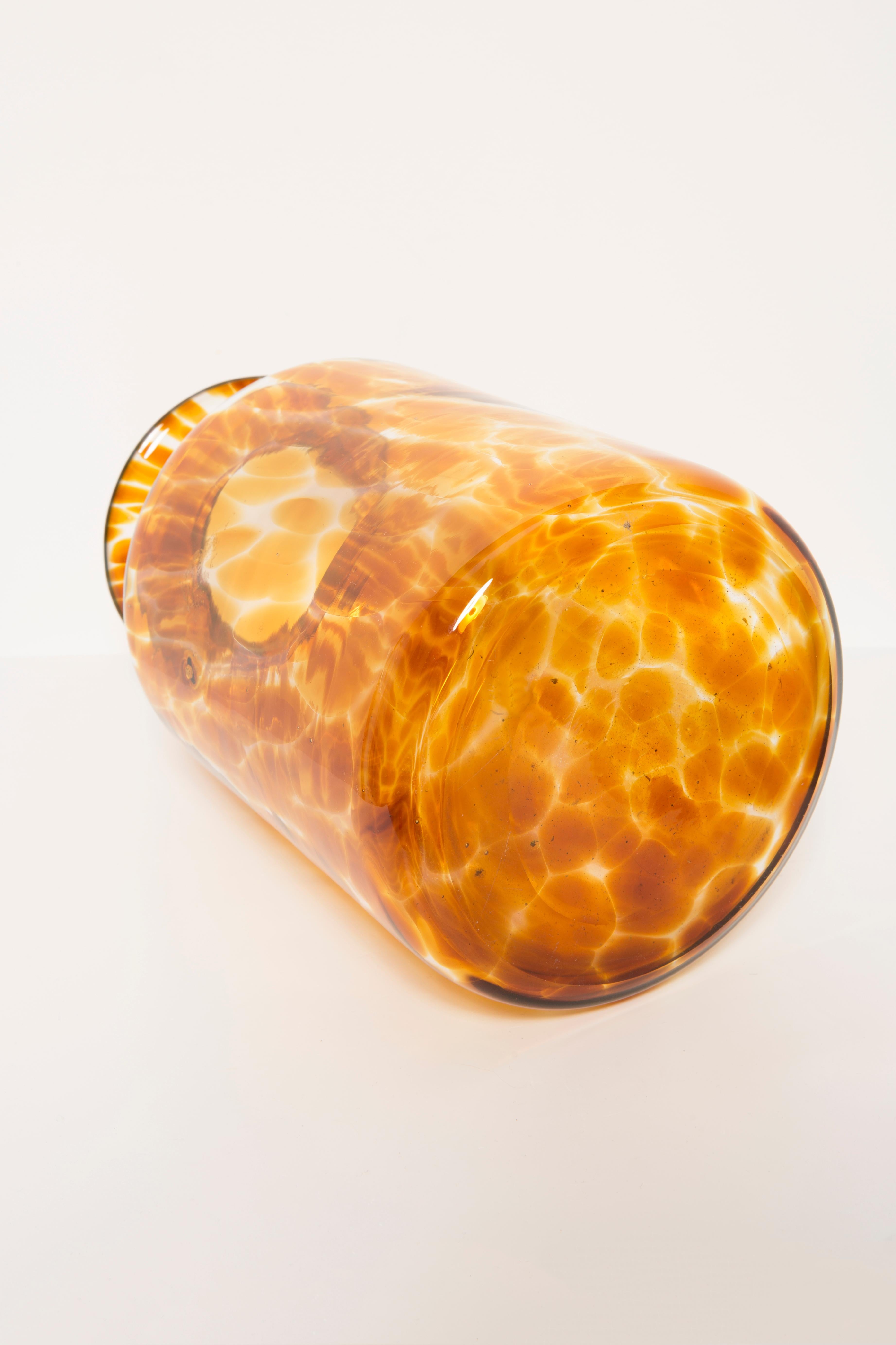 Vintage Yellow and Transparent Big Vase, 20th Century, Europe, 1960s at