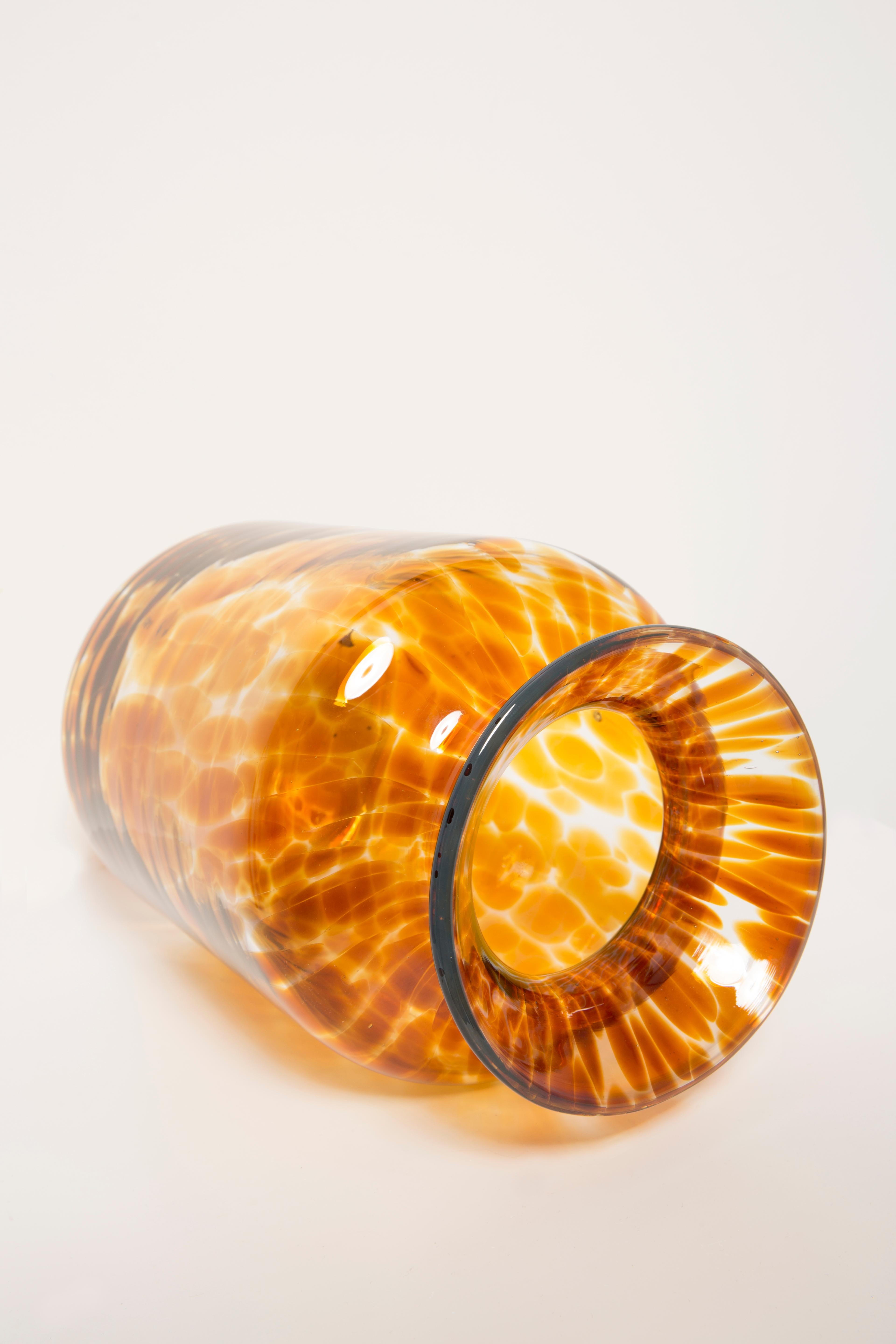 Vintage Yellow and Transparent Big Vase, 20th Century, Europe, 1960s at