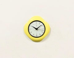 Vintage Yellow Bakelite Wall Clock from Metamec, 1970s