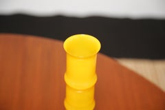 Vintage Yellow Bamboo Glass Vase by Bo Borgstrom for Aseda Glasbruk, 1960s