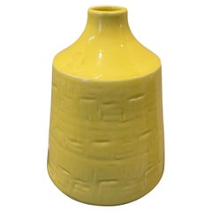 Gelbe Vintage-Vase „Ceramiche Tadinate“ aus Italien, hergestellt in Italien