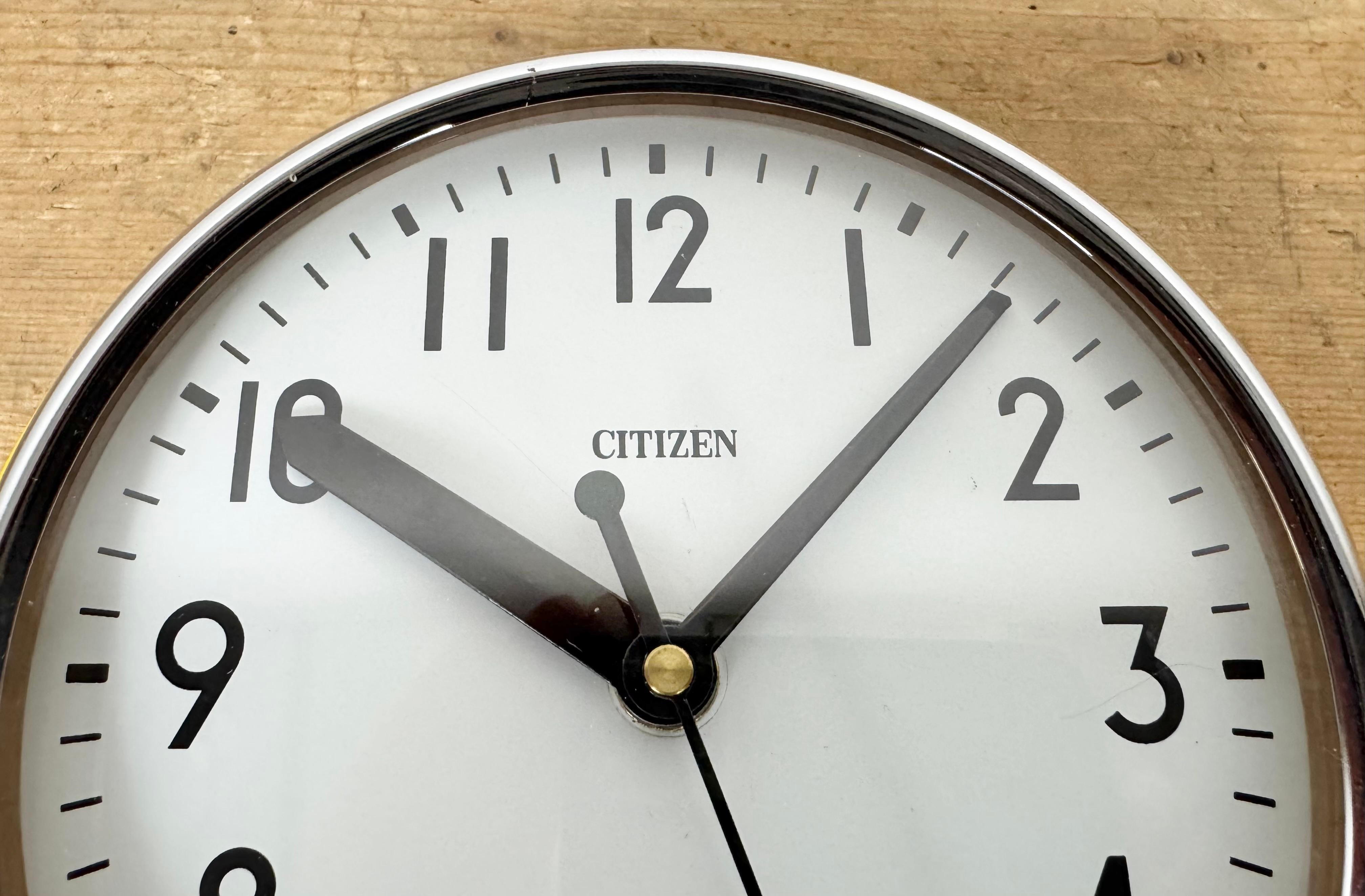 Reloj de Pared Barcos Citizen Amarillo Vintage, Años 70 en venta 4