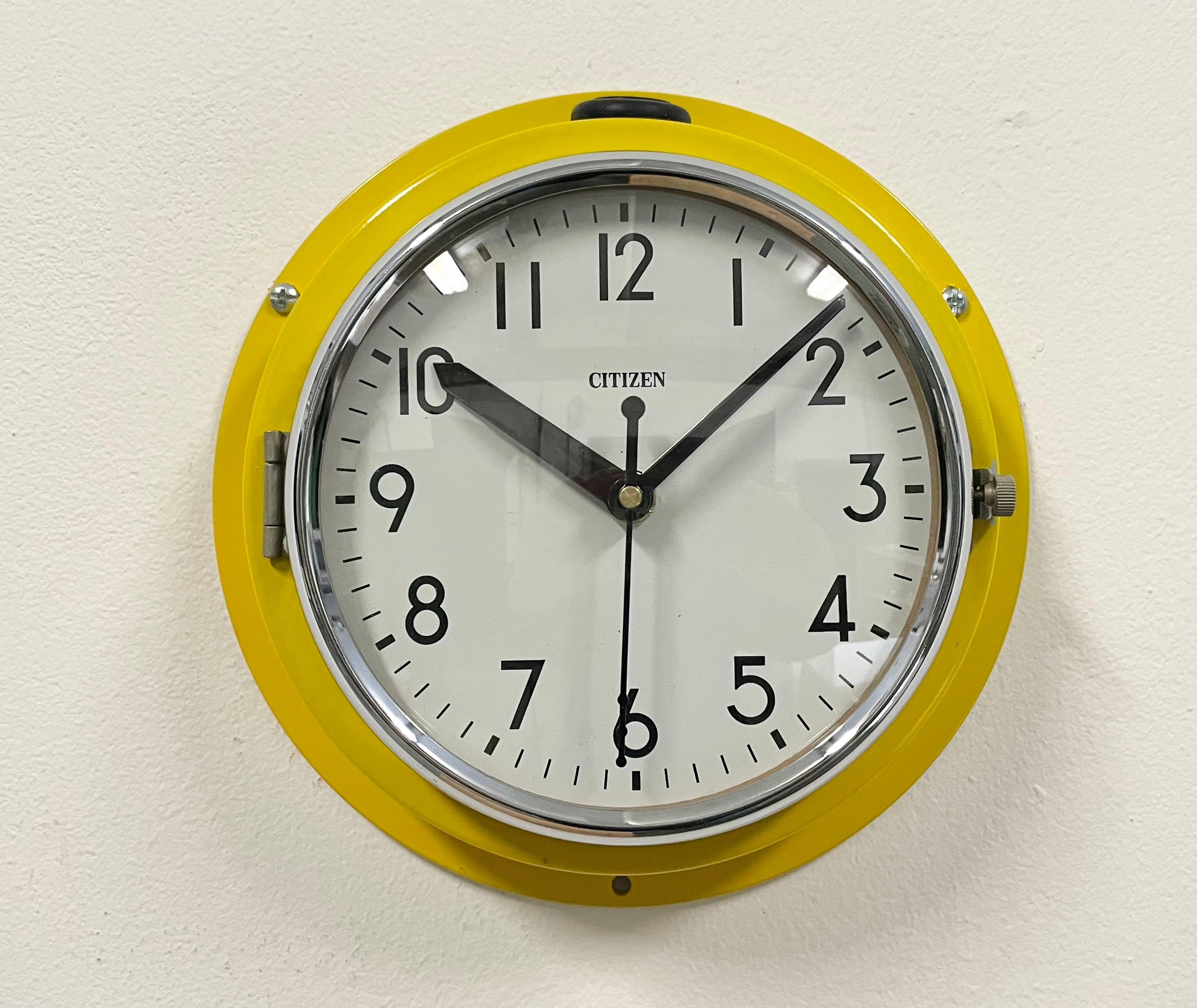 citizen wall clock vintage