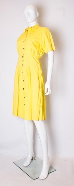 Vintage Yellow Cotton Day Dress