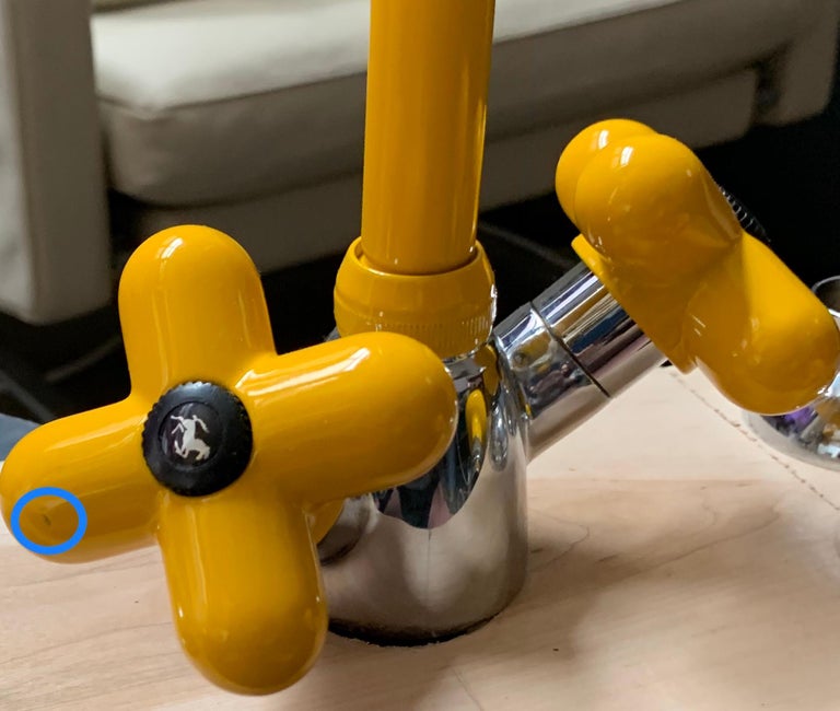 Vintage Yellow Fantini Rubinetti I Balocchi Kitchen Bar Faucet Tap 1978 For Sale At 1stdibs