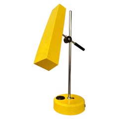 Vintage Yellow Fluorescent Desk Lamp, 1970s