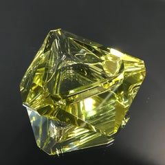 Vintage Yellow Glass Ash Tray