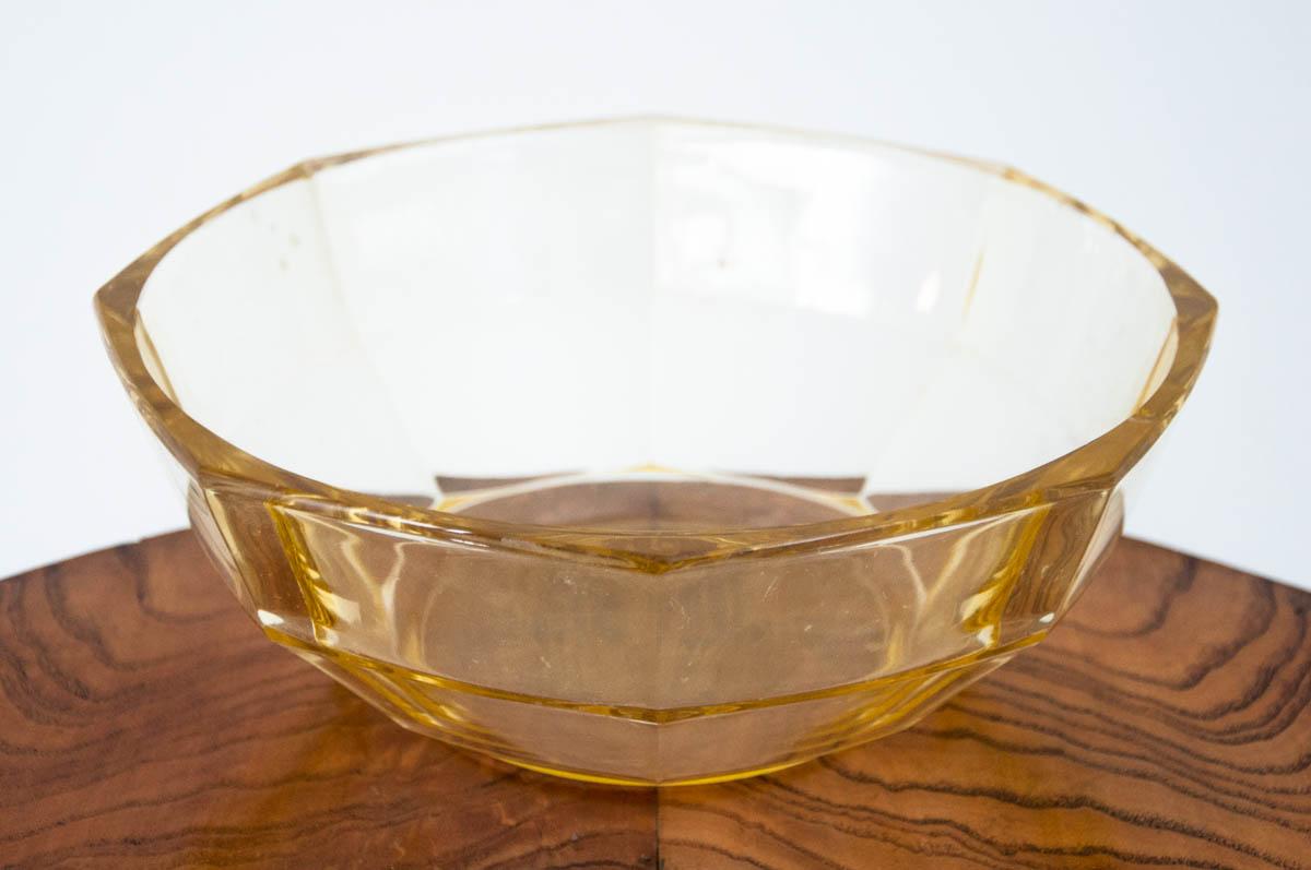 vintage yellow glass dishes