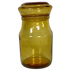 Maxwell Bonbonnière / JAR aus gelbem Glas - 17,5 cm - 2Y411