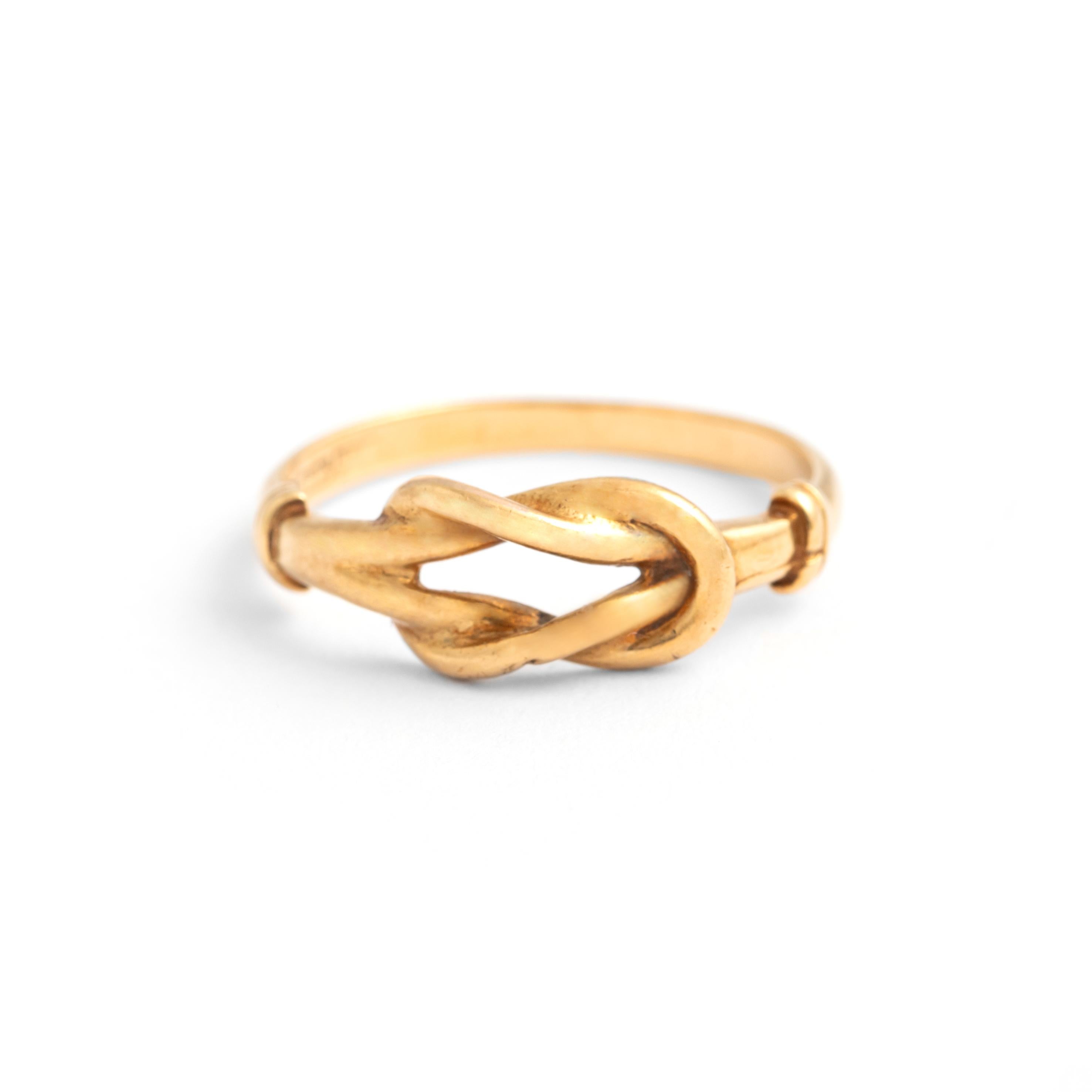 Vintage Yellow Gold 18K Ring For Sale 4