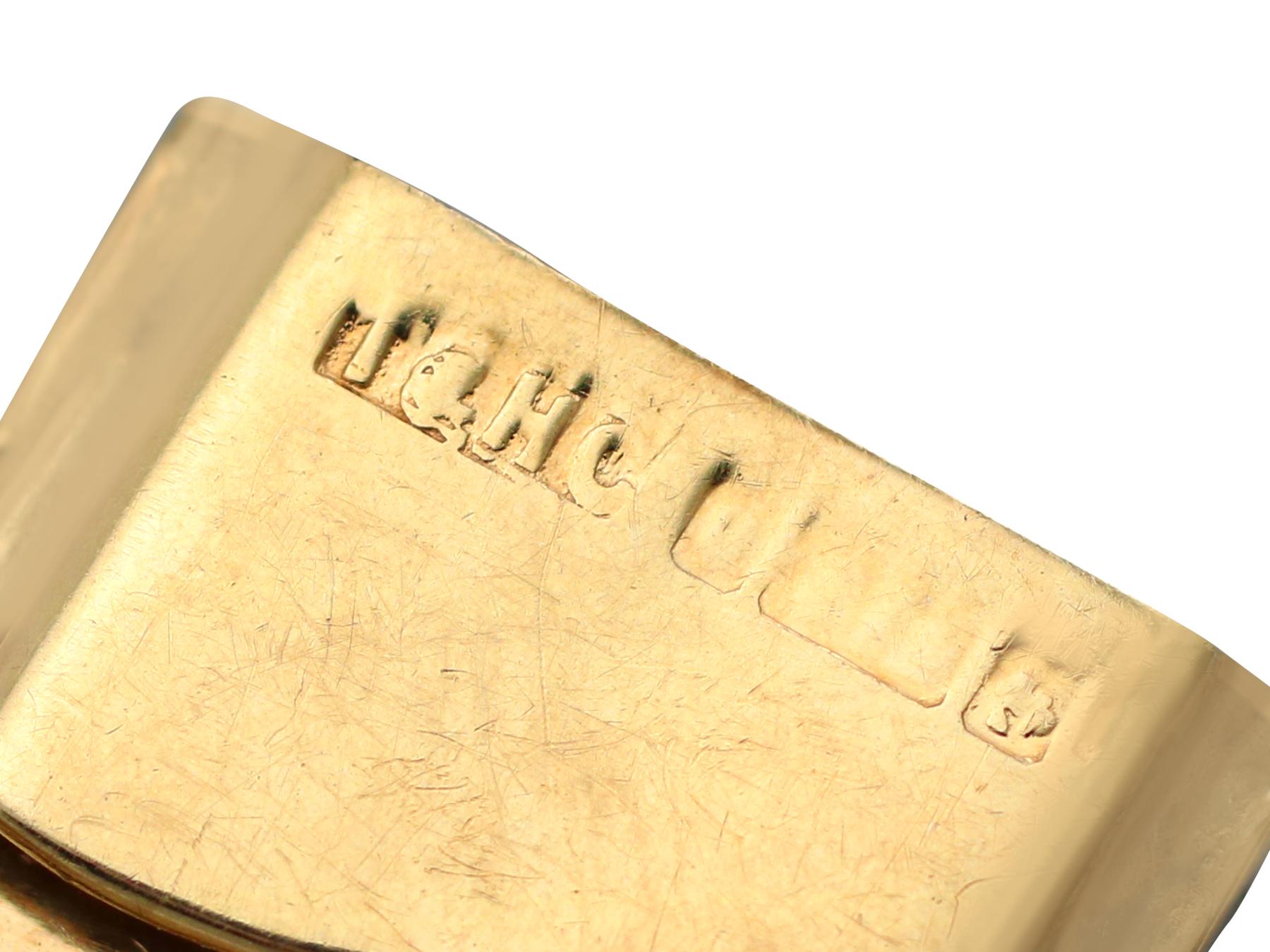Bracelet vintage en or jaune des années 1960 en vente 3
