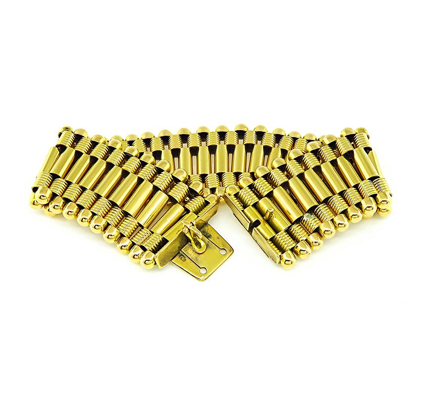 Women's Vintage Yellow Gold Bracelet For Sale