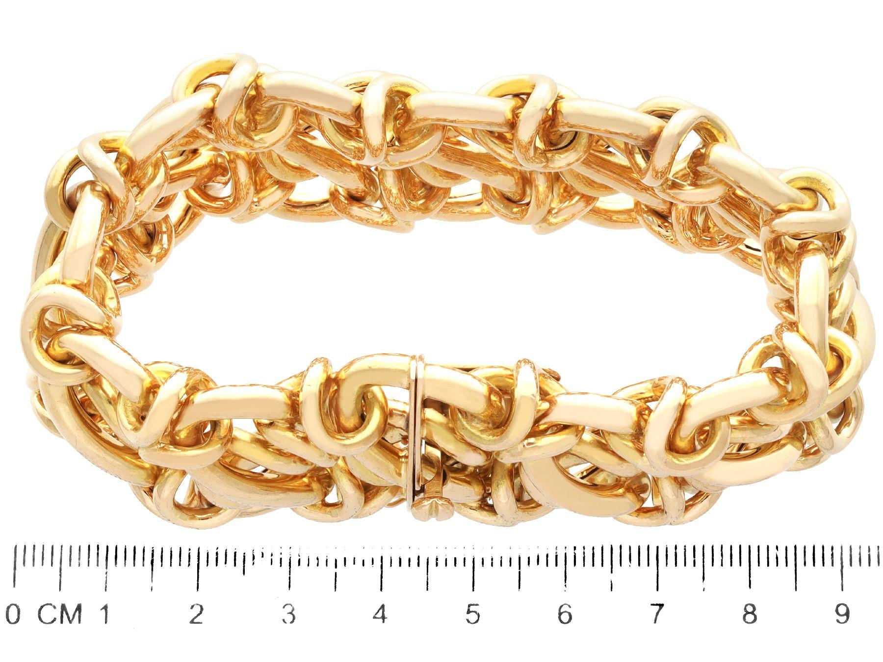 Vintage 18k Yellow Gold Bracelet 4