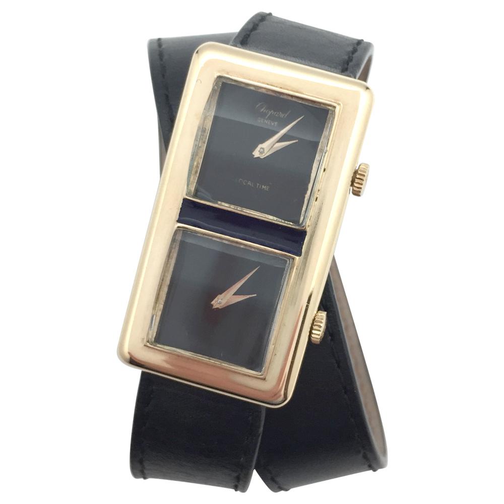 Chopard Watch "Dualtime" Collection, Leather Band