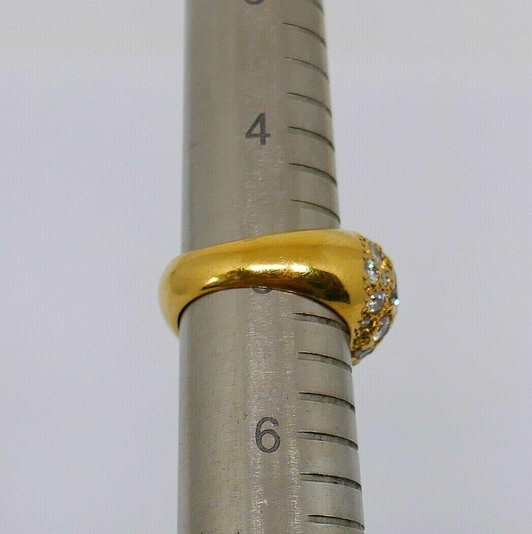 Vintage Yellow Gold Diamond Cocktail Dome Ring 1