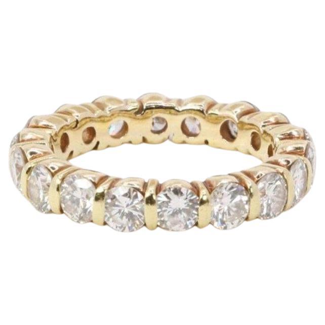 Vintage yellow gold diamonds band ring For Sale