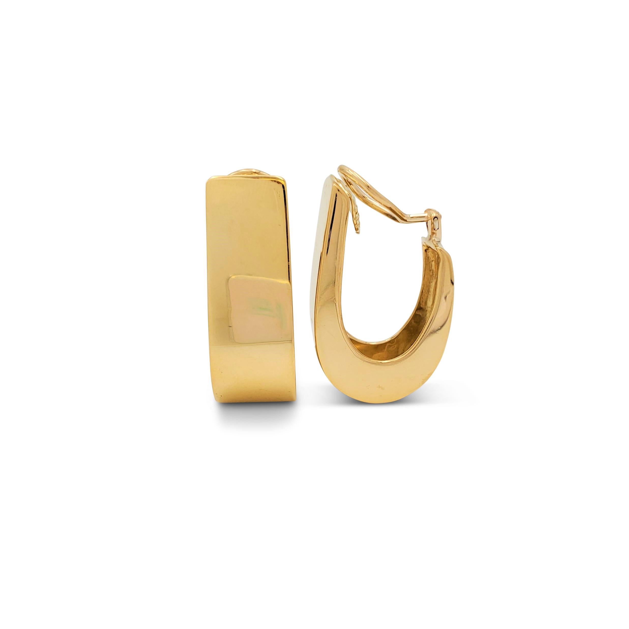 j shaped gold earrings