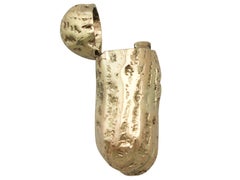 Boîte à cacahuètes vintage en or jaune 9k par S.J Rose & Son