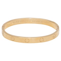 Vintage Yellow Gold-Plated Cartier x Charles Revson 1970 Love Bracelet