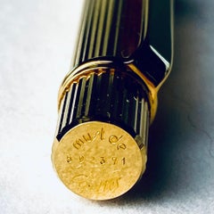 Vintage Yellow Gold-Plated Must de Cartier Ball Pen Cartier Serial 592371