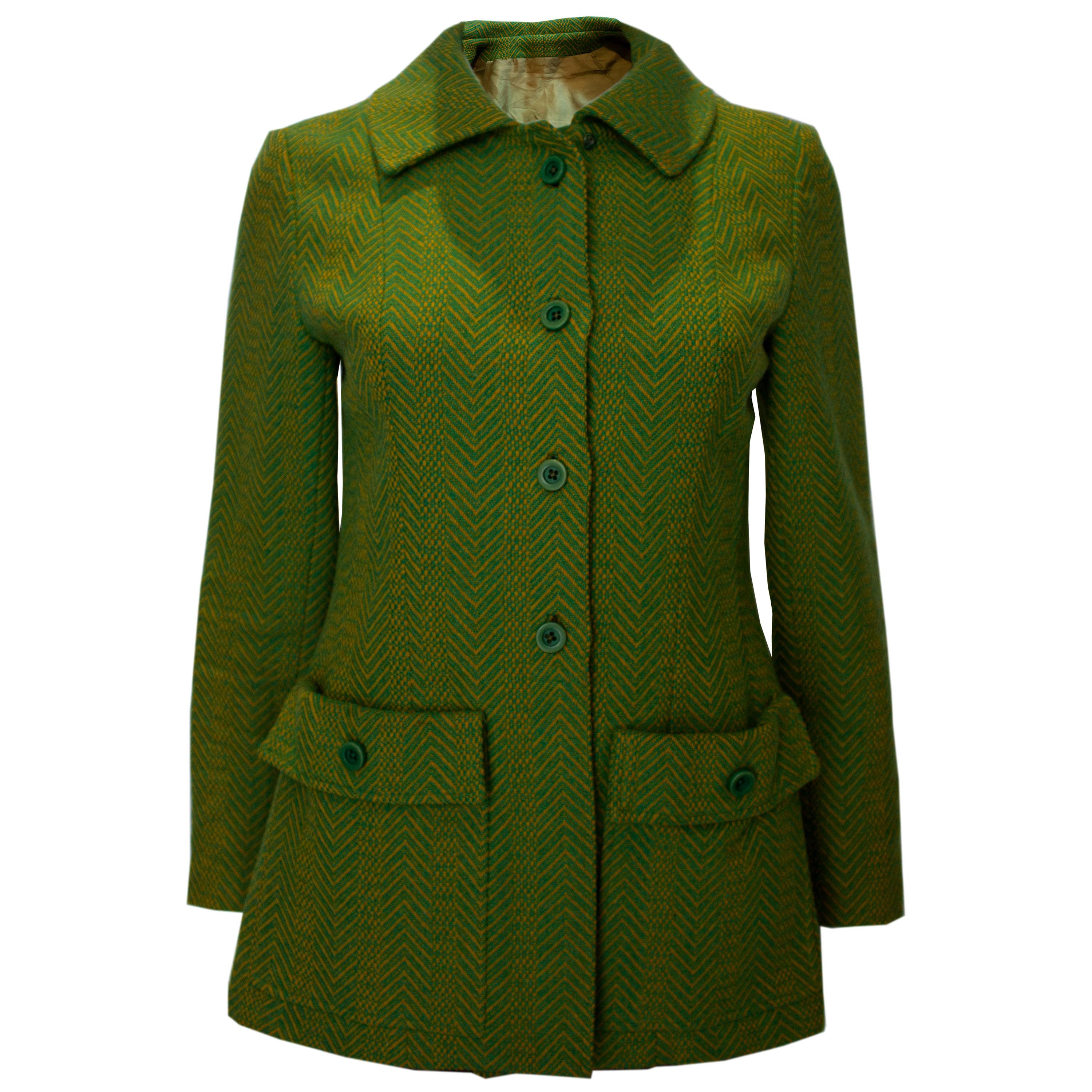 Vintage Yellow /Green Jacket by Marcus Boutique