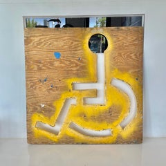 Vintage Yellow Handicap Stencil