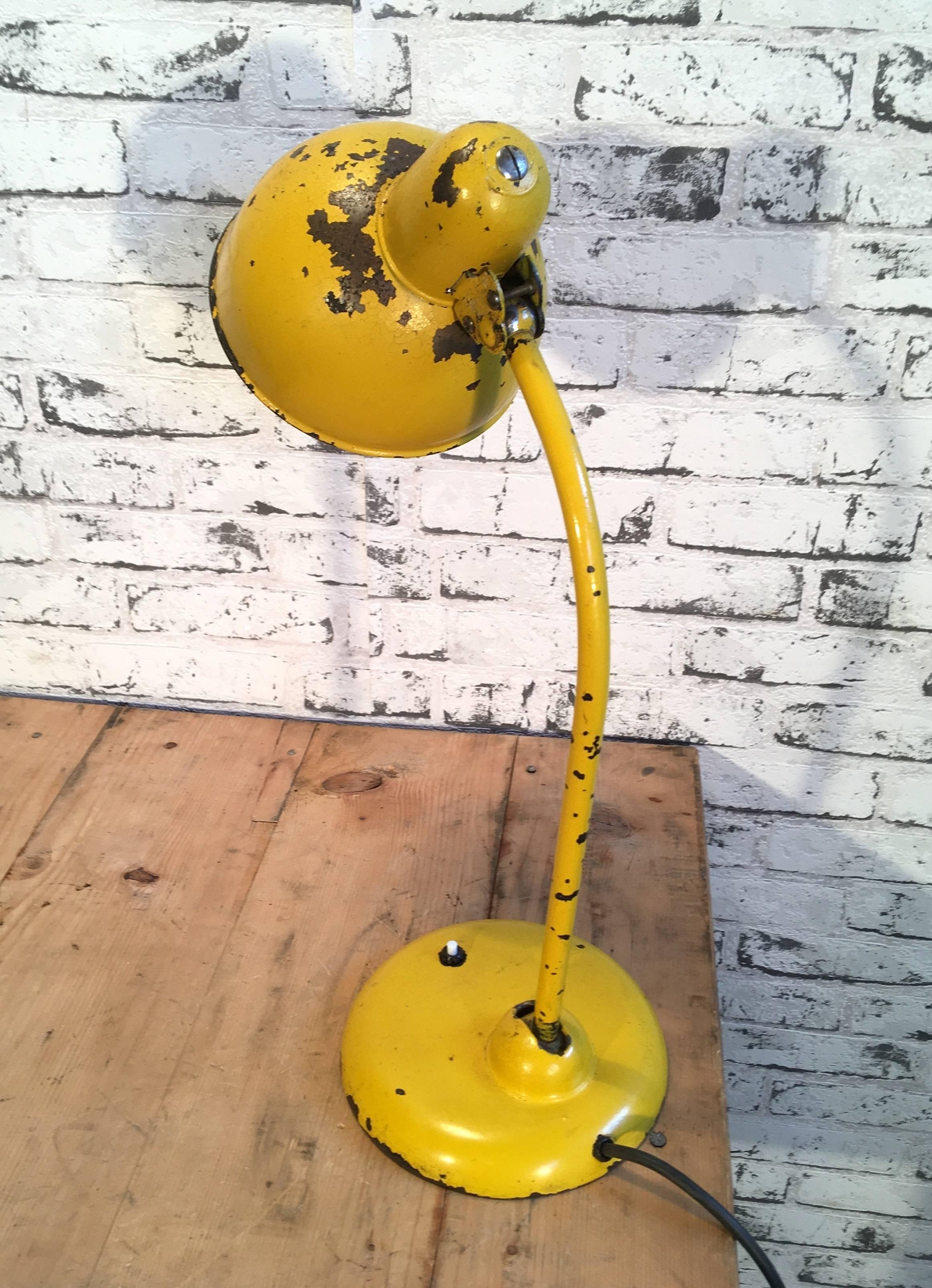 yellow desk lamp