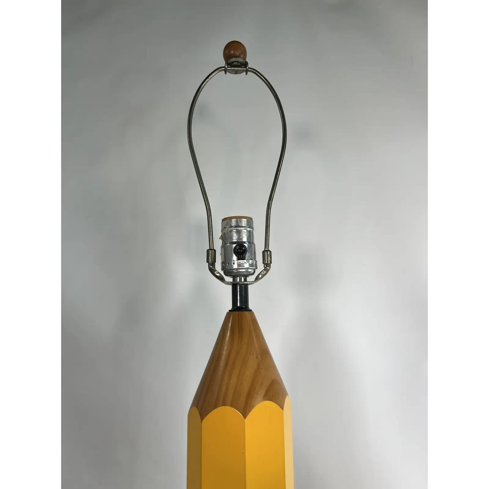 vintage pencil lamp