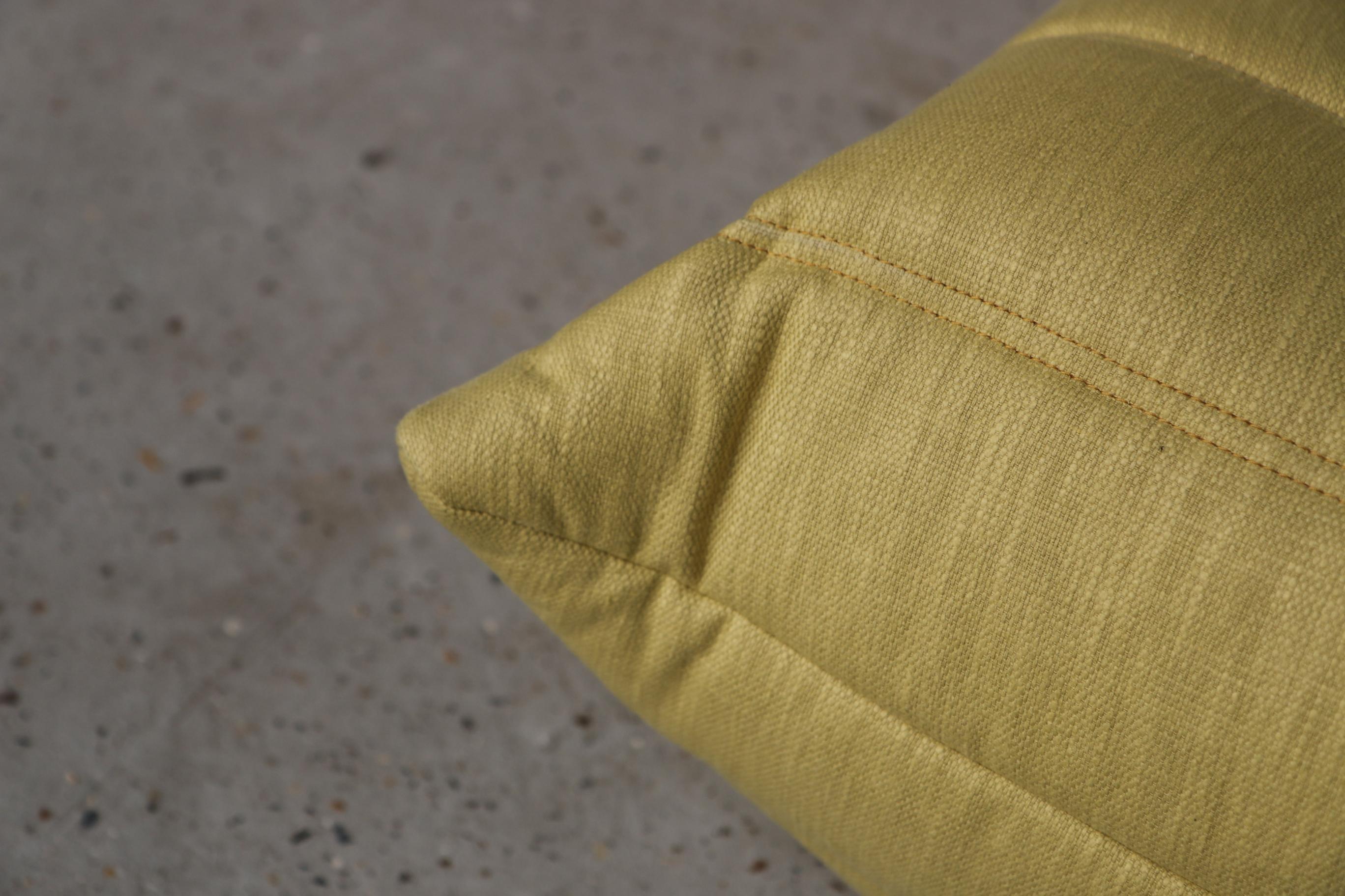 Fabric Vintage Yellow Ligne Roset Togo Sofa Set, Designed by Michel Ducaroy, 1998