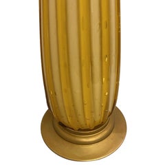 Vintage Yellow Murano Lamp