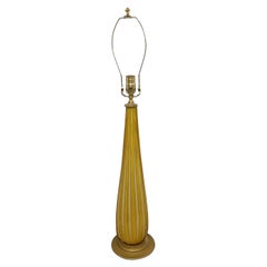 Vintage Yellow Murano Lamp
