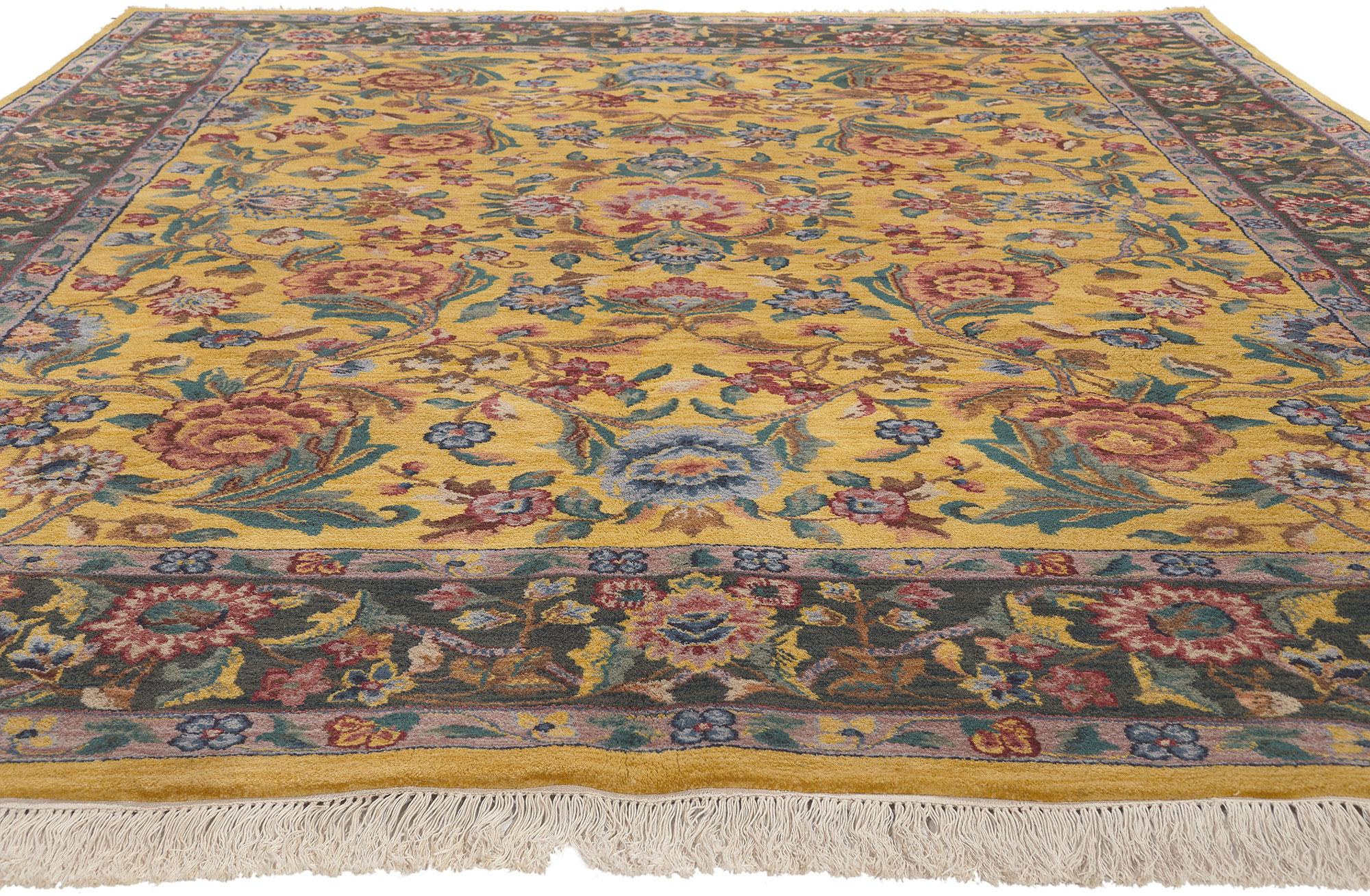 yellow persian rug