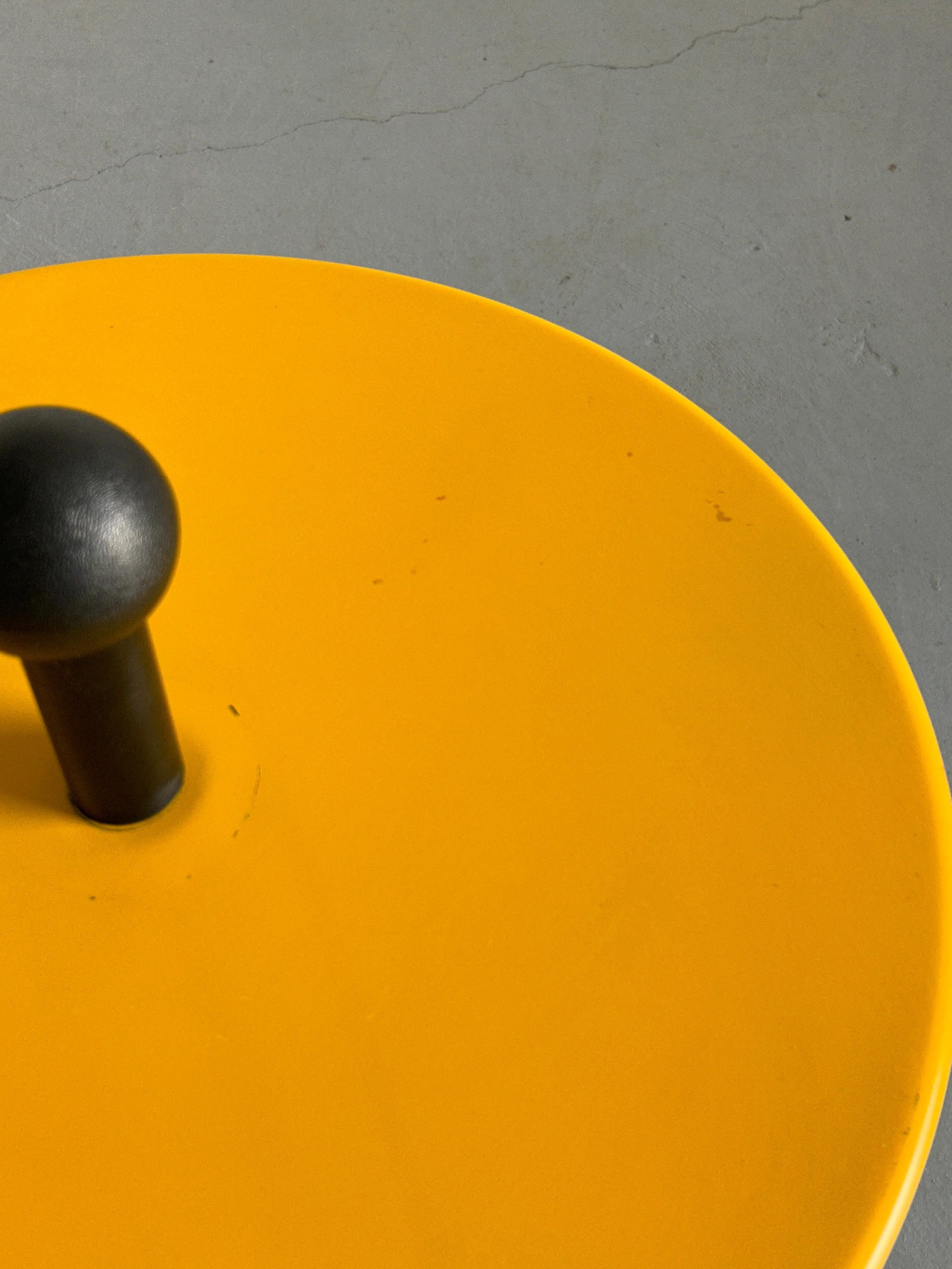 Vintage Yellow Postmodern Side Table from Ikea, 1980s Sweden For Sale 2