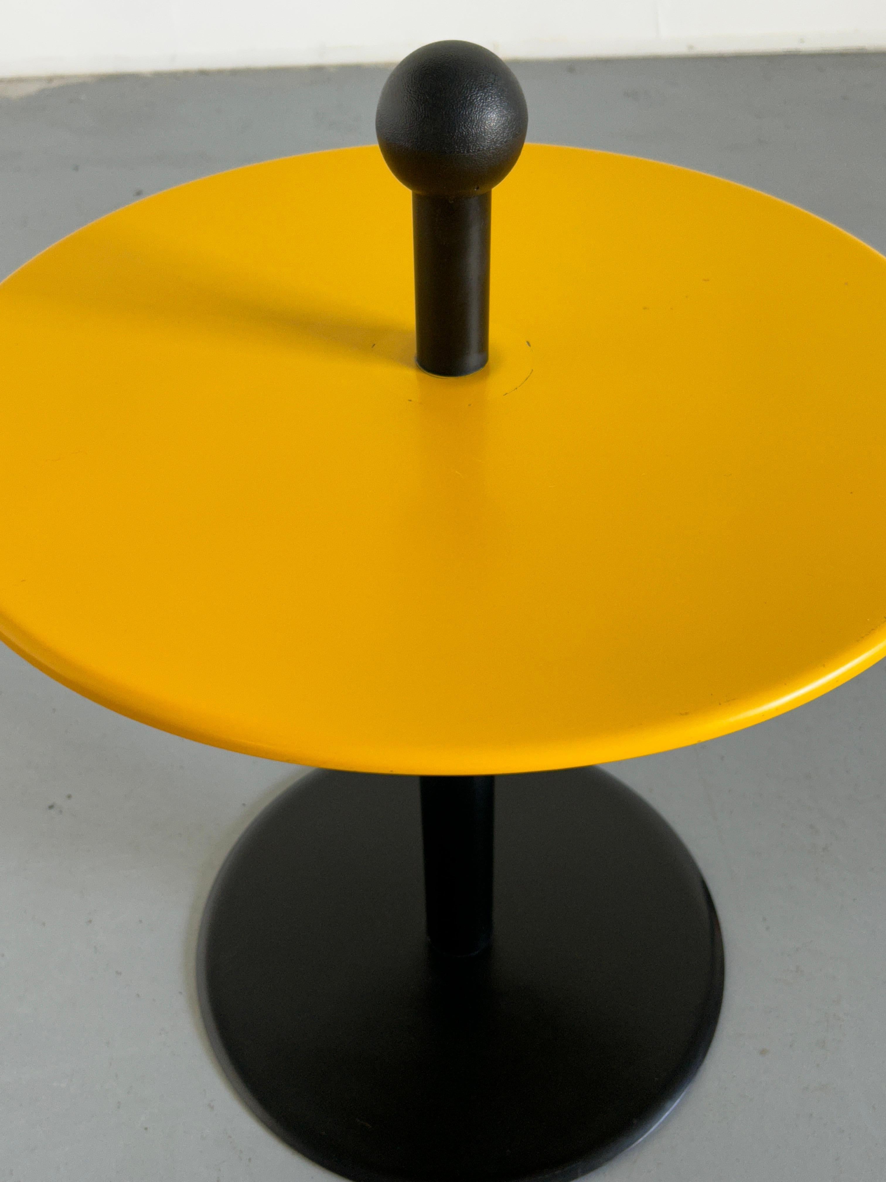 Vintage Yellow Postmodern Side Table from Ikea, 1980s Sweden In Good Condition For Sale In Zagreb, HR