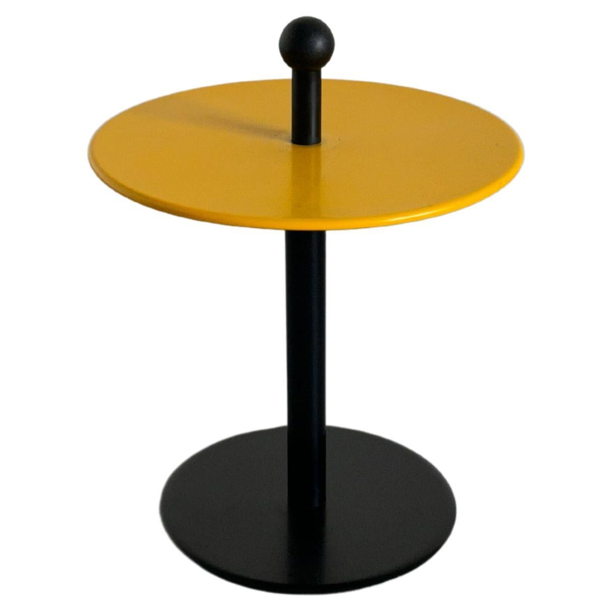 Vintage Yellow Postmodern Side Table from Ikea, 1980s Sweden For Sale