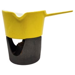 Chauffe-sauce vintage jaune par Michael Lax pour Copco