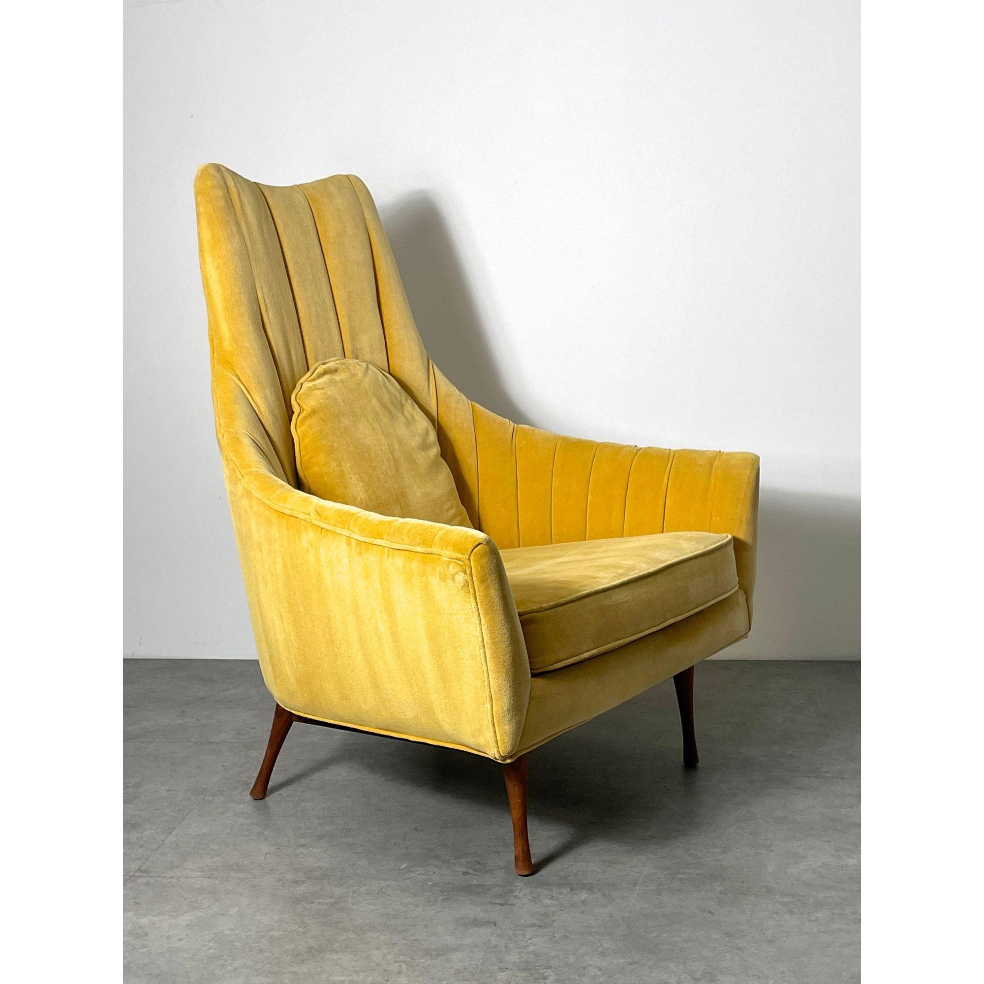 Mid-Century Modern Vintage Yellow Symmetric Group Lounge Chair by Paul McCobb for Widdicomb 1960s